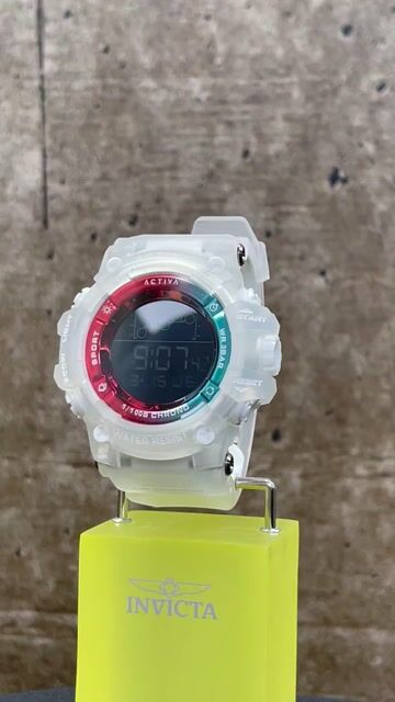 Activa Digital ACW8082-001 Herren Uhr - Quartz Bewegung - Kunststoff mit schwarzem Zifferblatt - 50 mm