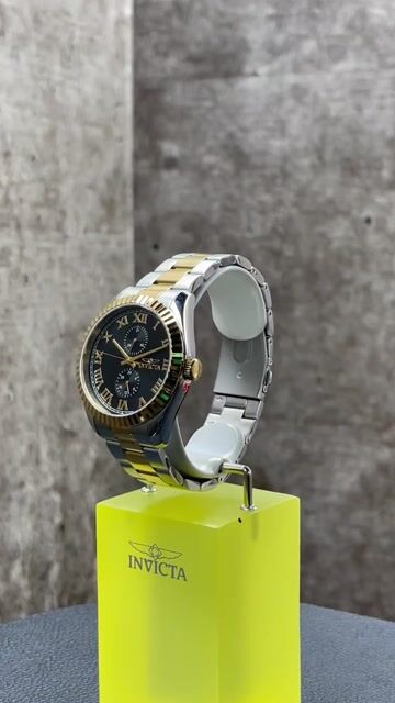 Invicta Specialty 47425 Rel&oacute;gio Masculino - Quartz Movement - A&ccedil;o Inoxid&aacute;vel com Mostrador Preto - 43 mm