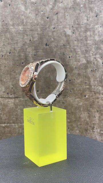 Invicta Pro Diver 37698 Reloj de Mujer - Movimiento de Cuarzo - Acero Inoxidable con Esfera de Oro Rosa - 38 mm