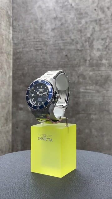 Invicta Pro Diver 35721 Mo&scaron;ka ura - Avtomatski mehanizem - Nerjaveče jeklo z modrim &scaron;tevilčnico - 47 mm