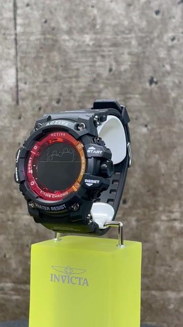 Activa Digital ACW8082-007 Herren Uhr - Quartz Bewegung - Kunststoff mit schwarzem Zifferblatt - 50 mm