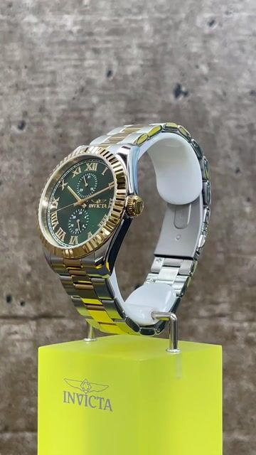 Invicta Specialty 47427 Rel&oacute;gio Masculino - Movimento de Quartzo - A&ccedil;o Inoxid&aacute;vel com Mostrador Verde - 43 mm