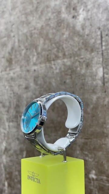 Invicta Wildflower 47321 Rel&oacute;gio Feminino - Movimento de Quartzo - A&ccedil;o Inoxid&aacute;vel com Mostrador Azul - 38 mm