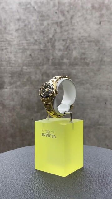 Invicta Pro Diver 8943 Reloj de mujer - Movimiento de cuarzo - Acero inoxidable con esfera negra - 24 mm