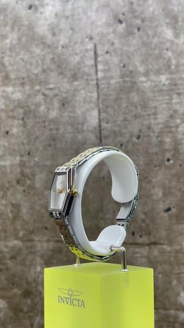 Invicta Angel 48132 Reloj de Mujer - Movimiento de Cuarzo - Acero Inoxidable con Esfera Plateada - 20 mm