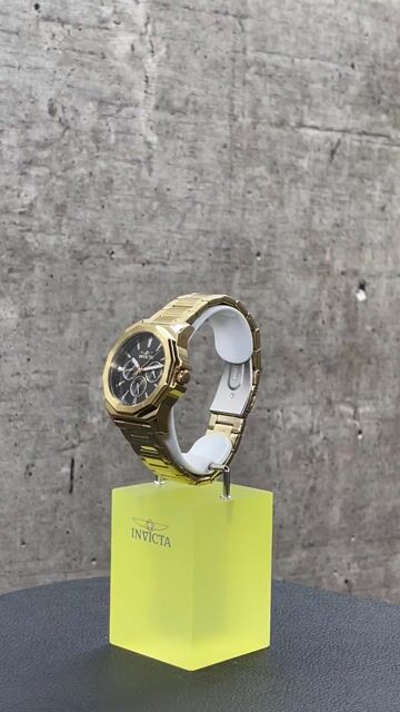 Invicta Speedway 46849 Reloj de Hombre - Movimiento de Cuarzo - Acero Inoxidable con Esfera Negra - 42 mm