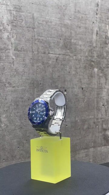 Invicta Pro Diver 12563 Rel&oacute;gio Masculino - Movimento de Quartzo - A&ccedil;o Inoxid&aacute;vel com Mostrador Azul - 47 mm