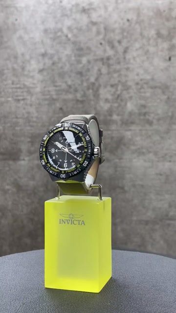 Invicta Coalition Forces 49508 Reloj de Hombre - Movimiento de Cuarzo - Acero Inoxidable con Esfera Negra - 49 mm