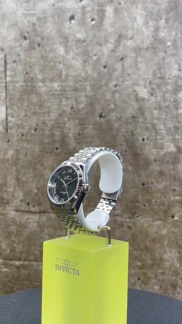 Invicta Specialty 47408 Dameshorloge - Quartz Uurwerk - Roestvrij Staal met Zwarte Wijzerplaat - 36 mm