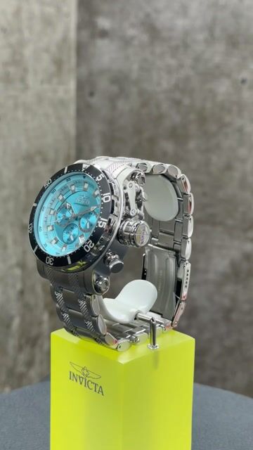 Invicta Coalition Forces 49091 Reloj de Hombre - Movimiento de Cuarzo - Acero Inoxidable con Esfera Azul - 52 mm