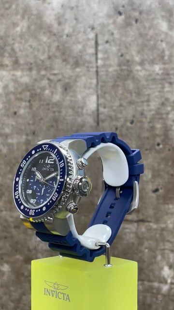 Invicta Pro Diver 47195 Men's Watch - Quartz Movement - Stainless Steel with Black Dial - 52 mm