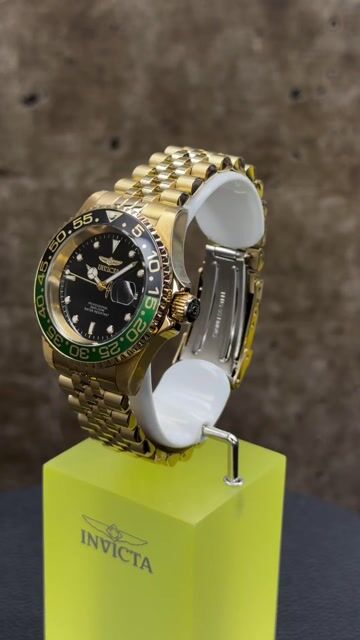 Invicta Pro Diver 44526 Rel&oacute;gio Masculino - Movimento de Quartzo - A&ccedil;o Inoxid&aacute;vel com Mostrador Preto - 40 mm