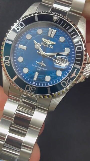 Invicta Pro Diver 30807 Orologio da Uomo - Movimento al Quarzo - Acciaio Inossidabile con Quadrante Blu - 43 mm