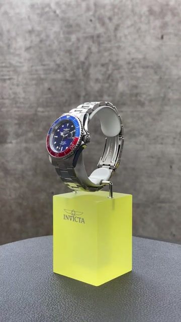 Invicta Pro Diver 24946 Reloj de Hombre - Movimiento de Cuarzo - Acero Inoxidable con Esfera Azul - 40 mm