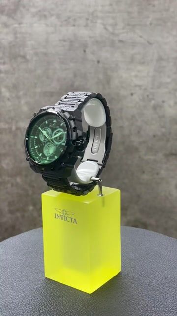 Invicta Coalition Forces 49202 Reloj de Hombre - Movimiento de Cuarzo - Acero Inoxidable con Esfera Negra - 50 mm