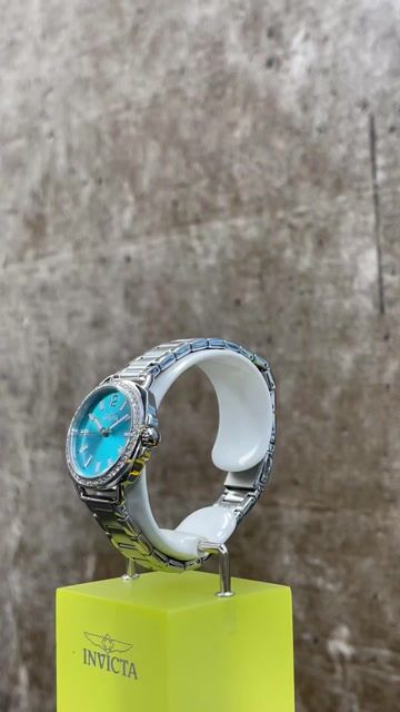 Invicta Wildflower 47327 Rel&oacute;gio Feminino - Movimento de Quartzo - A&ccedil;o Inoxid&aacute;vel com Mostrador Azul - 32 mm