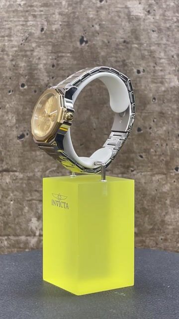 Invicta Speedway 46846 Men's Watch - Quartz Movement - Stainless Steel with Gold Dial - 42 mm