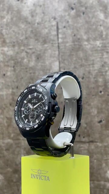 Invicta Speedway 22785 Rel&oacute;gio Masculino - Movimento Quartzo - A&ccedil;o Inoxid&aacute;vel com Mostrador Preto - 48 mm