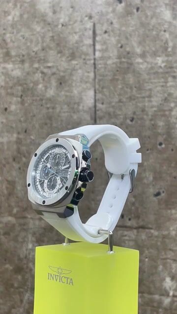 Invicta Racing 48163 Men's Watch - Quartz Movement - Stainless Steel with Grey Dial - 47 mm