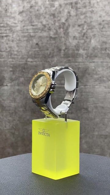 Montres Prestige Diver MPW-0264 Reloj de Hombre - Movimiento de Cuarzo - Metal con Esfera Dorada - 43 mm