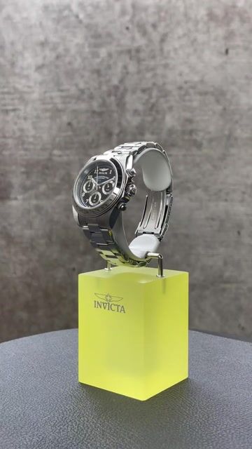 Invicta Speedway 17025 Rel&oacute;gio Masculino - Movimento de Quartzo - A&ccedil;o Inoxid&aacute;vel com Mostrador Preto - 39 mm