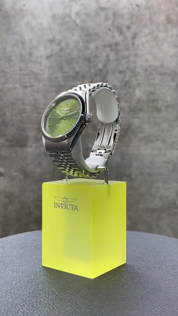 Invicta Specialty 49313 Men's Watch - Quartz Movement - Stainless Steel with Green Dial - 43 mm