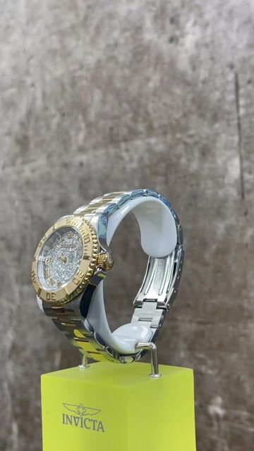 Invicta Angel 22709 Orologio da Donna - Movimento al Quarzo - Acciaio Inossidabile con Quadrante Argento - 40 mm