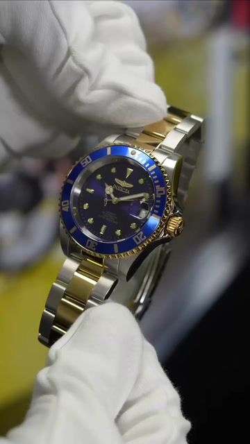 Invicta Pro Diver 8928 Herrenuhr - Automatikwerk - Edelstahl mit blauem Zifferblatt - 40 mm
