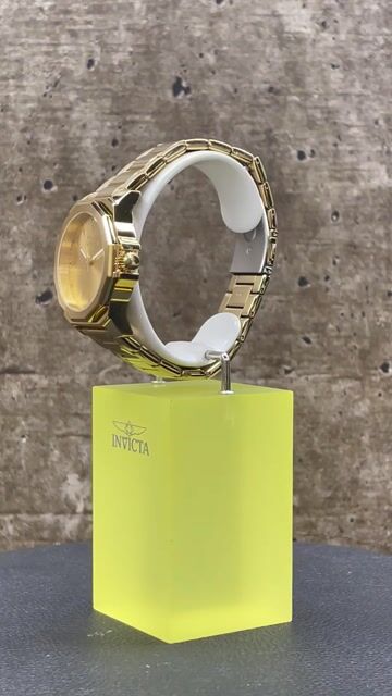 Invicta Speedway 46840 Rel&oacute;gio Masculino - Movimento Quartz - A&ccedil;o Inoxid&aacute;vel com Mostrador Dourado - 42 mm