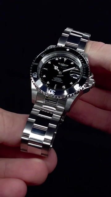 Invicta Pro Diver 8926OB Rel&oacute;gio Masculino - Movimento Autom&aacute;tico - A&ccedil;o Inoxid&aacute;vel com Mostrador Preto - 40 mm
