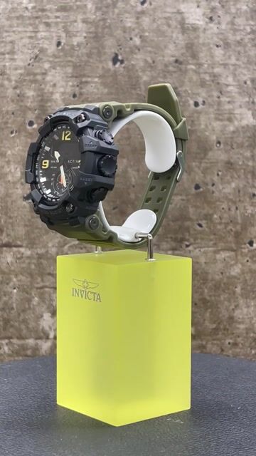 Activa Digital ACW1637-002 Zegarek Męski - Mechanizm Kwarcowy - Plastik z Czarną Tarczą - 56 mm