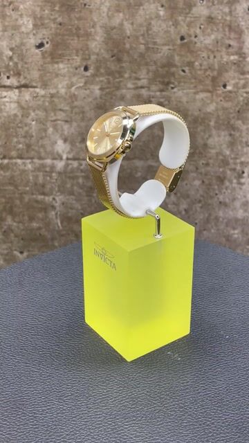 Invicta Wildflower 46338 Ženski ura - Quartz mehanizem - Nerjaveče jeklo z zlatim &scaron;tevilčnico - 32 mm