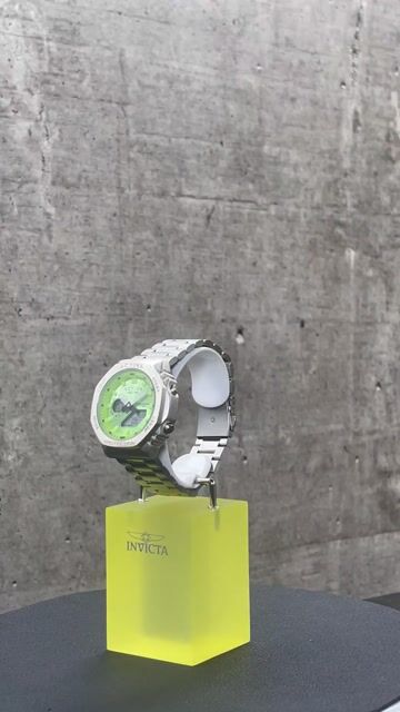 Activa Digital ACWM423-005 orologio da uomo - Movimento digitale - Metallo con quadrante verde - 45 mm