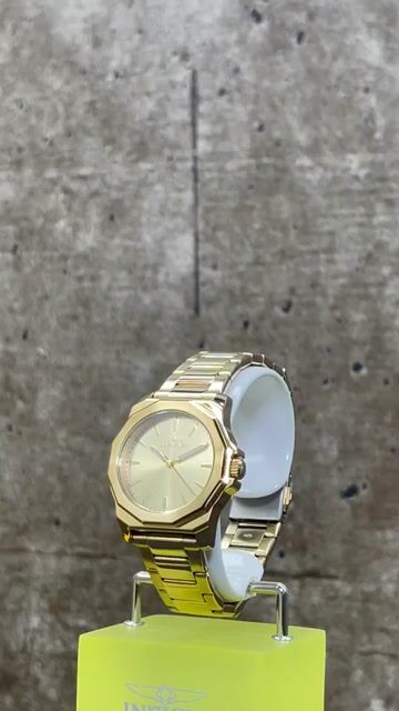 Invicta Speedway 47339 Rel&oacute;gio Feminino - Movimento Quartzo - A&ccedil;o Inoxid&aacute;vel com Mostrador Dourado - 34 mm