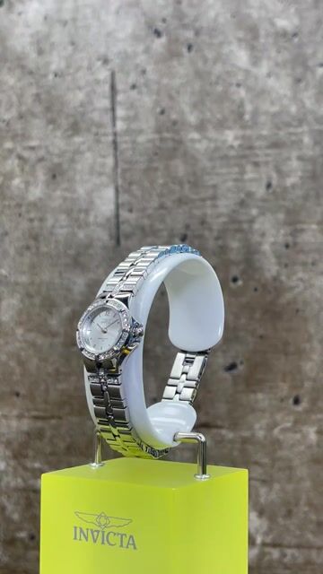 Invicta Wildflower 0132 Orologio da Donna - Movimento al Quarzo - Acciaio Inossidabile con Quadrante Argento - 21 mm