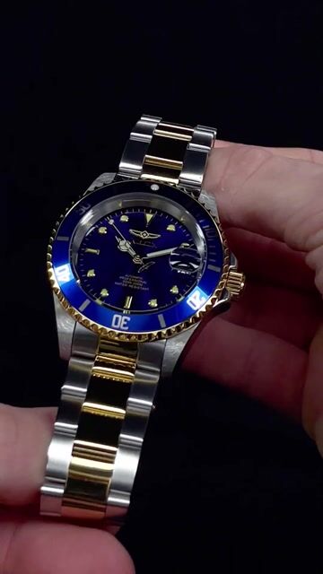Invicta Pro Diver 8928OB Reloj de Hombre - Movimiento Autom&aacute;tico - Acero Inoxidable con Esfera Azul - 40 mm
