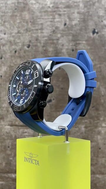 Invicta Pro Diver 22812 Reloj de Hombre - Movimiento de Cuarzo - Acero Inoxidable con Esfera Azul - 50 mm