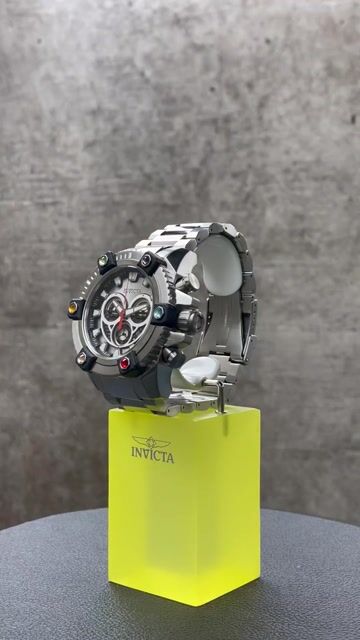 Invicta Coalition Forces 46658 Reloj de Hombre - Movimiento de Cuarzo - Acero Inoxidable con Esfera Plateada - 56 mm
