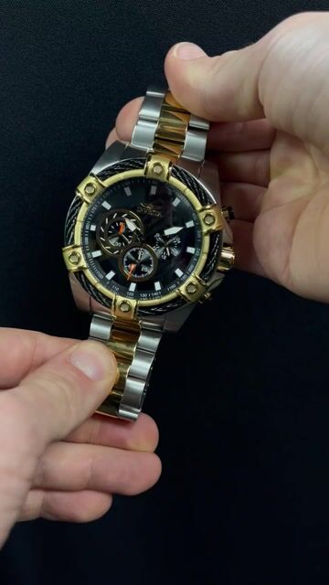 Invicta Bolt 48868 Rel&oacute;gio Masculino - Movimento Quartz - A&ccedil;o Inoxid&aacute;vel com Mostrador Preto - 52 mm