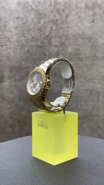 Invicta Specialty 11369 Reloj de Hombre - Movimiento de Cuarzo - Acero Inoxidable con Esfera Plateada - 45 mm