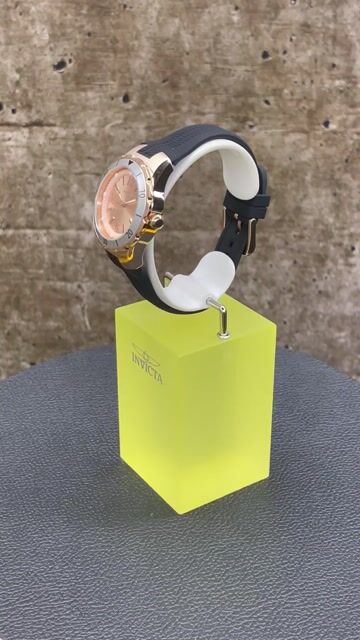 Invicta Angel 48854 Dameshorloge - Quartz Uurwerk - Roestvrij Staal met Ros&eacute;gouden Wijzerplaat - 38 mm