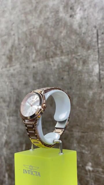 Invicta Wildflower 46347 Rel&oacute;gio Feminino - Movimento de Quartzo - A&ccedil;o Inoxid&aacute;vel com Mostrador Prateado - 32 mm