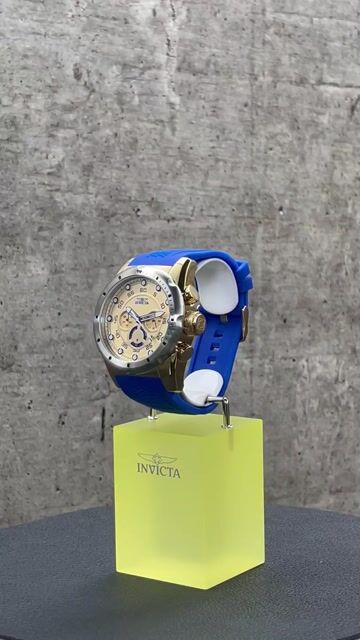 Invicta Speedway 20307 Reloj de Hombre - Movimiento de Cuarzo - Acero Inoxidable con Esfera Dorada - 50 mm