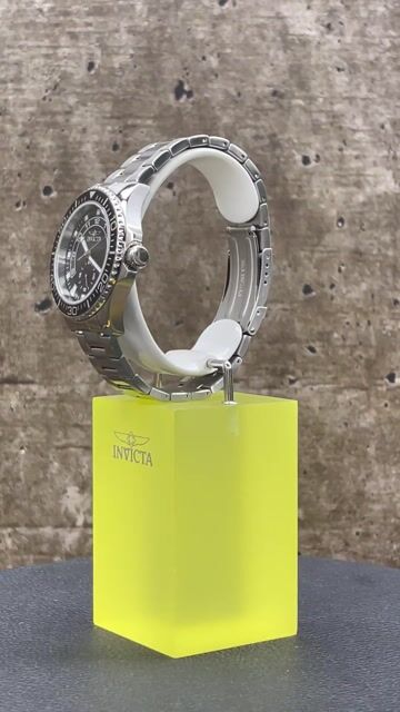 Invicta Pro Diver 47125 Men's Watch - Quartz Movement - Stainless Steel with Black Dial - 44 mm