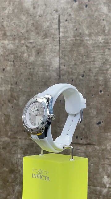 Invicta Angel 17479 Reloj de Mujer - Movimiento de Cuarzo - Acero Inoxidable con Esfera Plateada - 38 mm