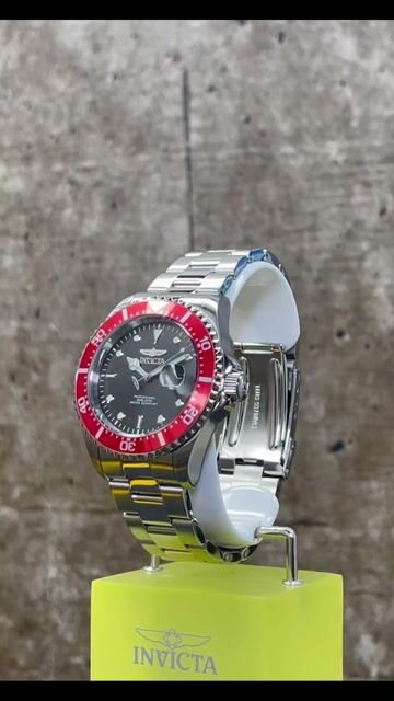 Invicta Pro Diver 22020 Reloj de Hombre - Movimiento de Cuarzo - Acero Inoxidable con Esfera Negra - 43 mm