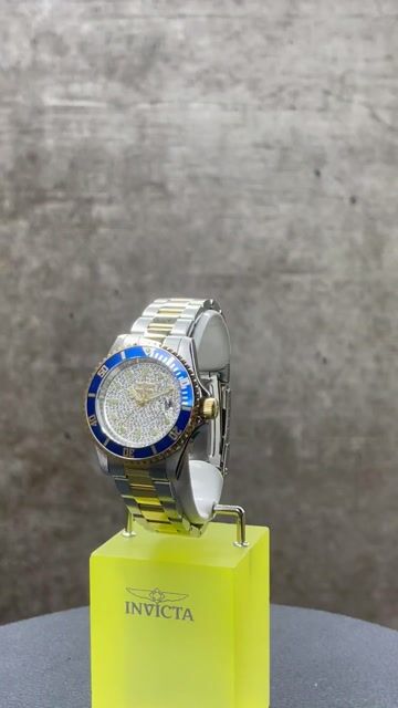 Invicta Pro Diver 50287 Reloj de Hombre - Movimiento de Cuarzo - Acero Inoxidable con Esfera Plateada - 40 mm