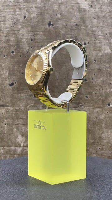 Invicta Specialty 47460 Rel&oacute;gio Masculino - Movimento Quartz - A&ccedil;o Inoxid&aacute;vel com Mostrador Dourado - 43 mm