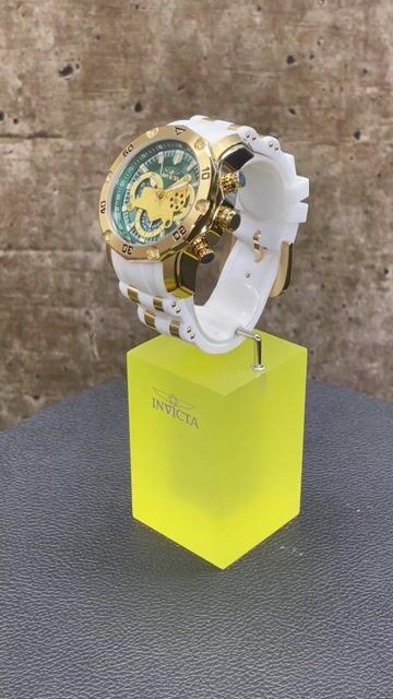 Invicta Pro Diver - SCUBA 23422 Orologio da Uomo - Movimento al Quarzo - Acciaio Inossidabile con Quadrante Verde - 50 mm
