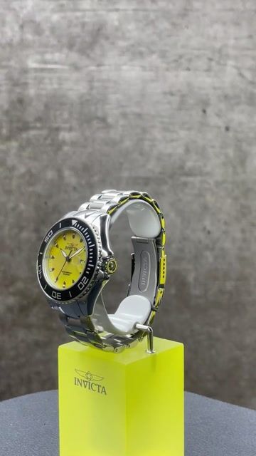 Invicta Pro Diver 49640 Rel&oacute;gio Masculino - Movimento de Quartzo - A&ccedil;o Inoxid&aacute;vel com Mostrador Amarelo - 48 mm